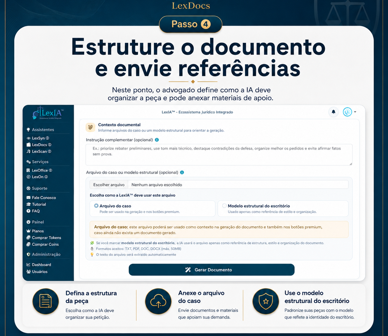 Referências do documento no LexDocs