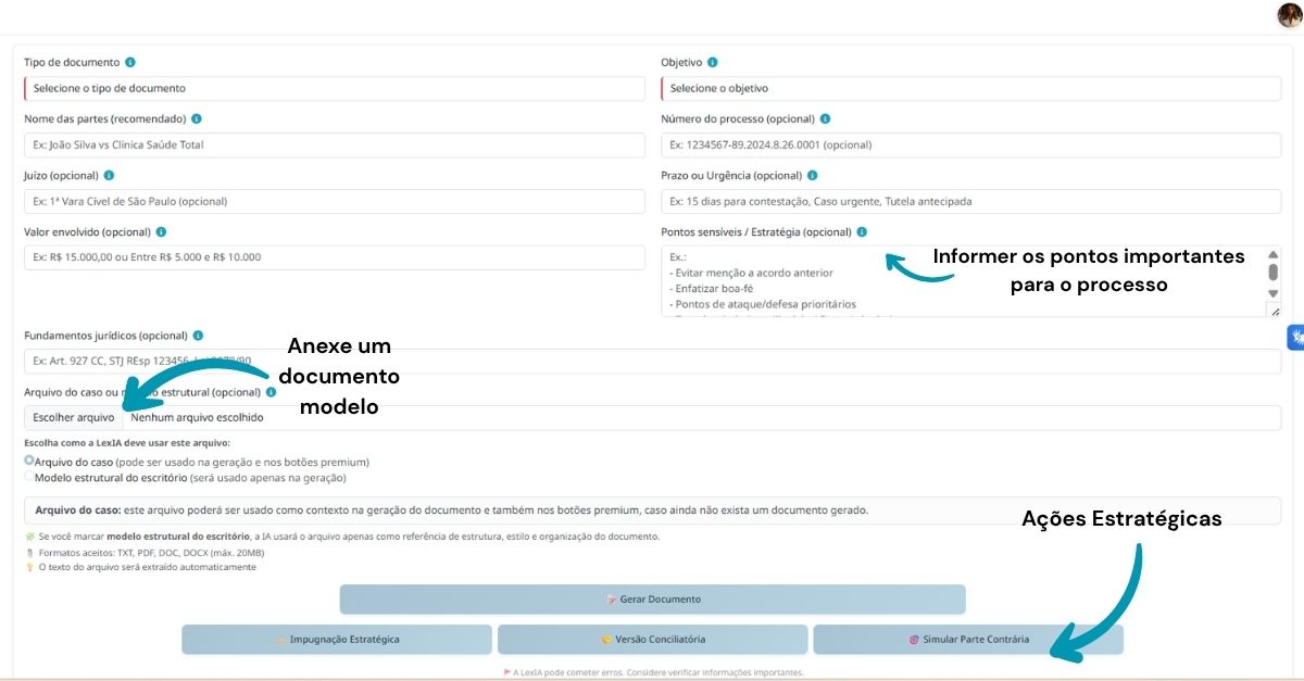 LexDocs com redação jurídica assistida por IA