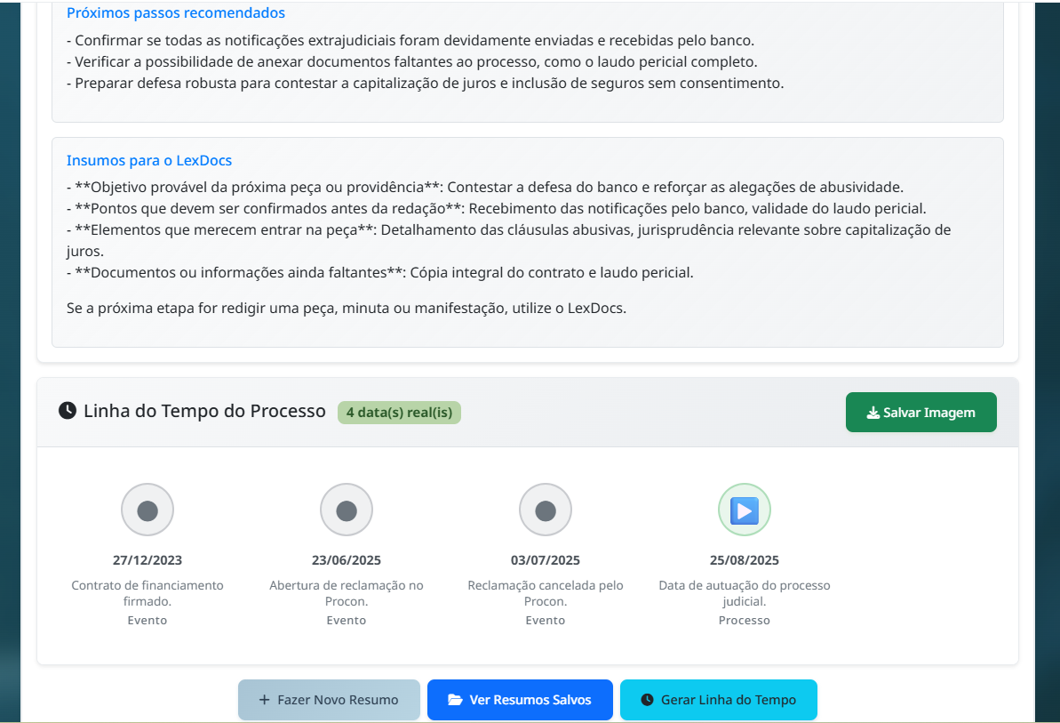 LexSyn com resumo jurídico estruturado